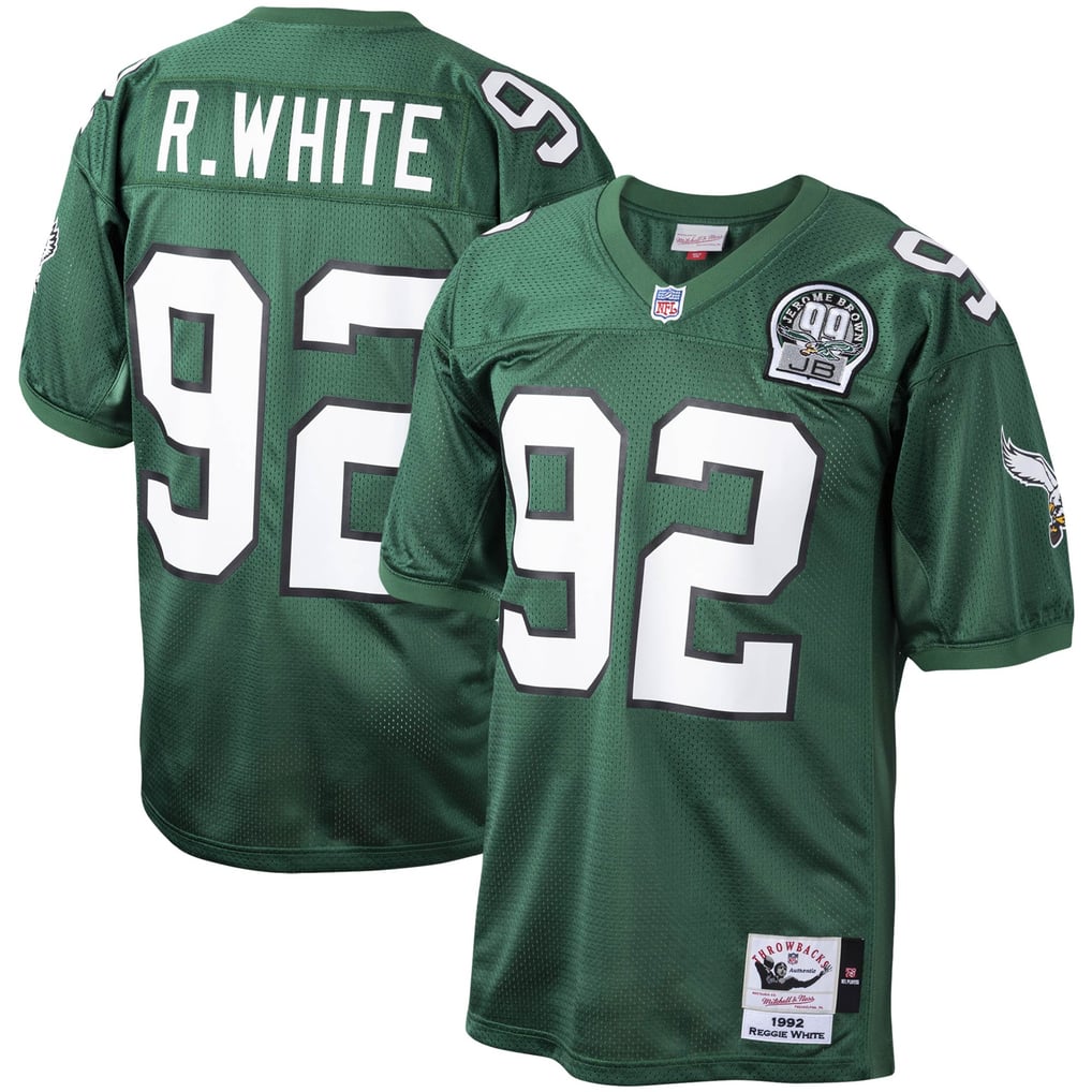 Men's Philadelphia Eagles Reggie White Mitchell & Ness Green Authentic Throwback Retired Player Jersey - Image 1