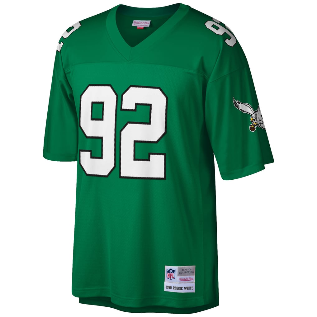 Men's Philadelphia Eagles Reggie White Mitchell & Ness Kelly Green Big & Tall 1990 Retired Player Replica Jersey - Image 3