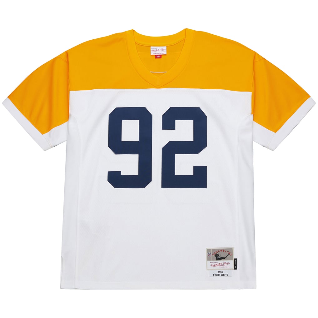 Men's Green Bay Packers Reggie White Mitchell & Ness White 1994 Legacy Replica Jersey - Image 3