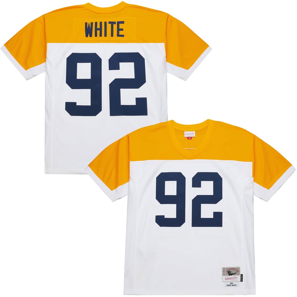 Men's Green Bay Packers Reggie White Mitchell & Ness White 1994 Legacy Replica Jersey - Image 1