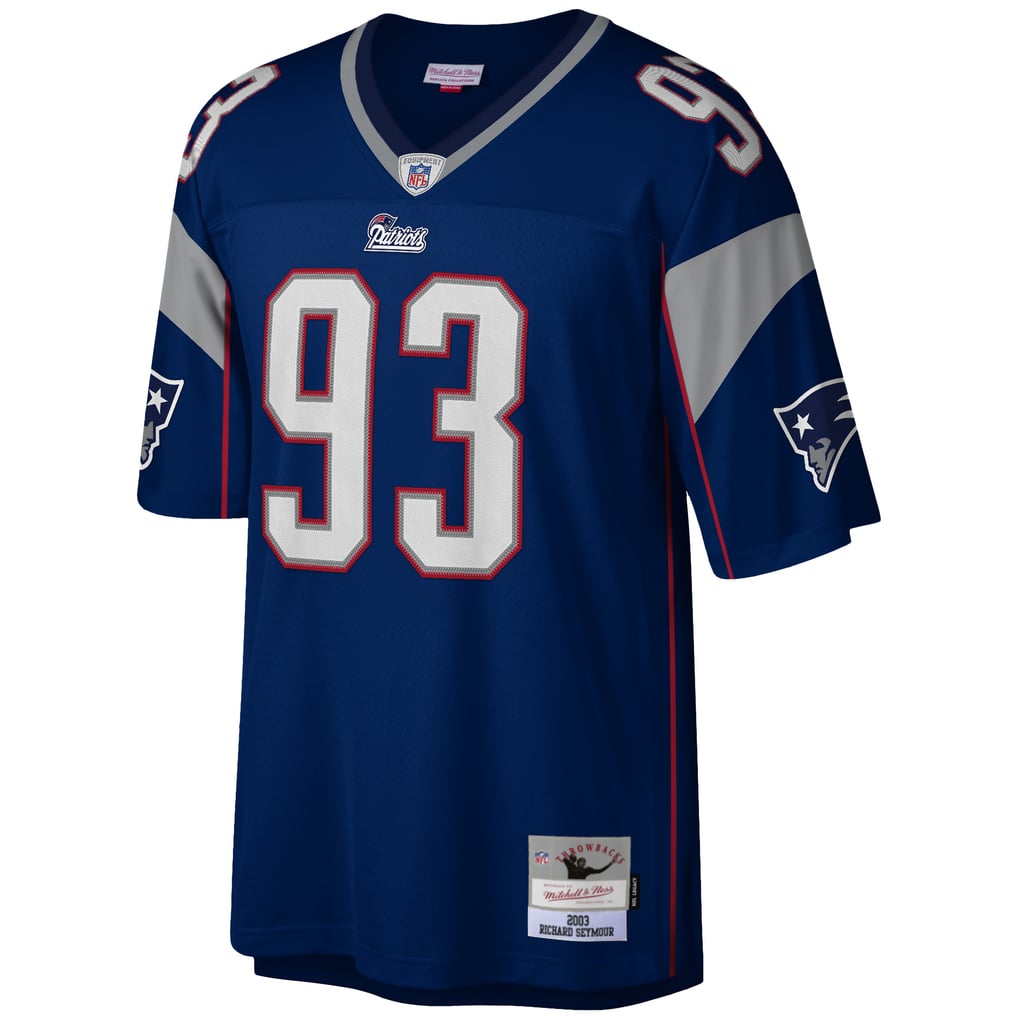 Men's New England Patriots Richard Seymour Mitchell & Ness Navy Legacy Replica Jersey - Image 3