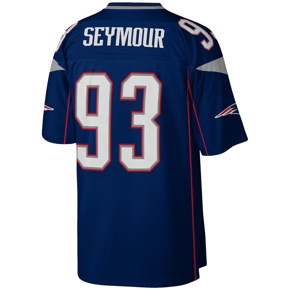 Men's New England Patriots Richard Seymour Mitchell & Ness Navy Legacy Replica Jersey - Image 4