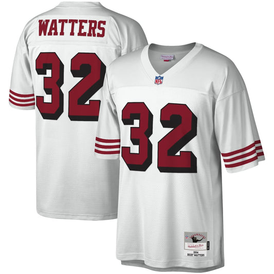 Men's San Francisco 49ers Ricky Watters Mitchell & Ness White Legacy Replica Jersey - Image 1
