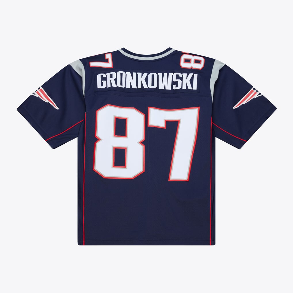 Men's New England Patriots Rob Gronkowski Mitchell & Ness Navy Retired Legacy Replica Player Jersey - Image 3