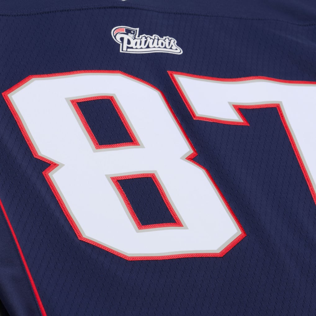Men's New England Patriots Rob Gronkowski Mitchell & Ness Navy Retired Legacy Replica Player Jersey - Image 4