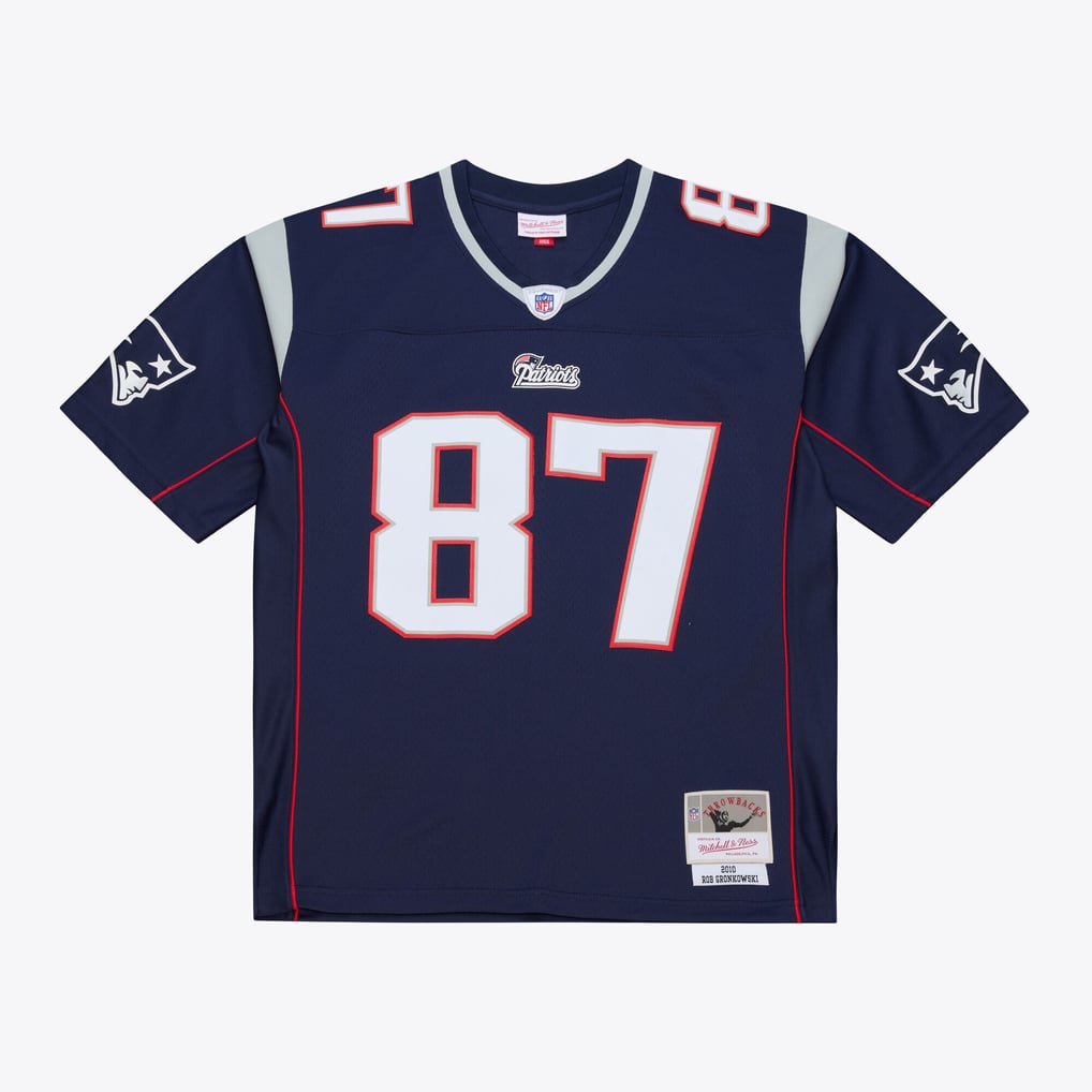 Men's New England Patriots Rob Gronkowski Mitchell & Ness Navy Retired Legacy Replica Player Jersey - Image 1