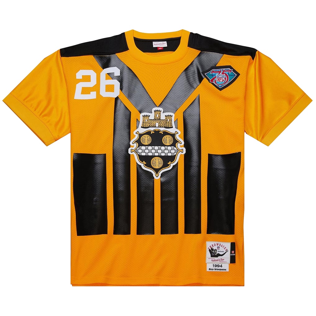 Men's Pittsburgh Steelers 1994 Rod Woodson Mitchell & Ness Gold Authentic Throwback Retired Player Jersey - Image 3