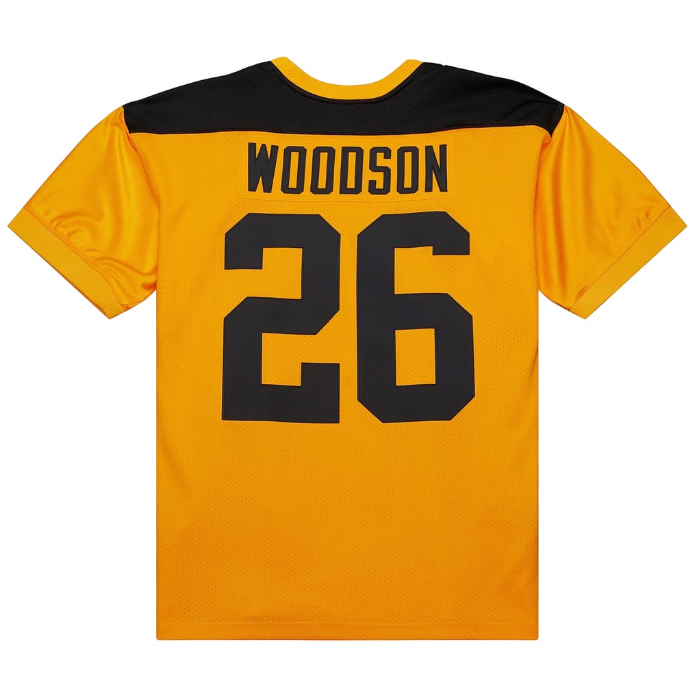 Men's Pittsburgh Steelers 1994 Rod Woodson Mitchell & Ness Gold Authentic Throwback Retired Player Jersey - Image 4