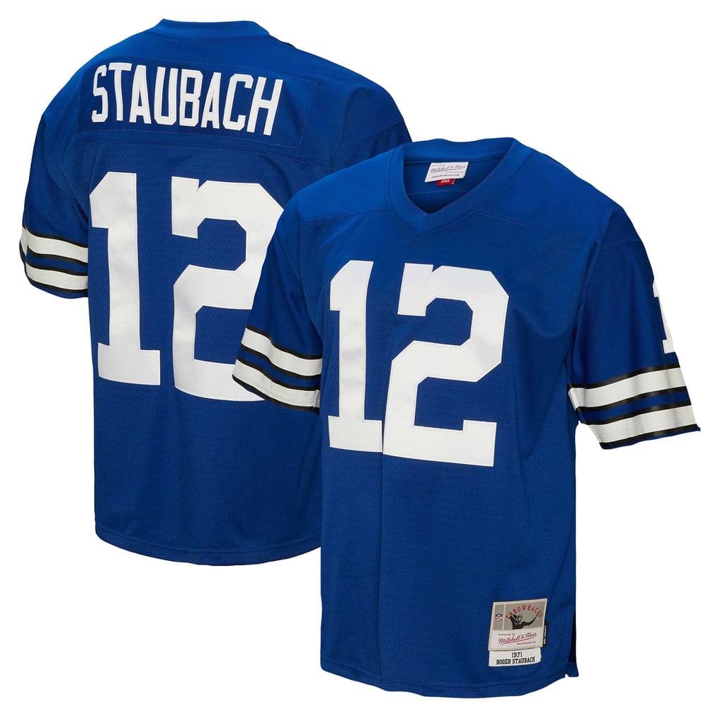 Men's Dallas Cowboys Roger Staubach Mitchell & Ness Navy Big & Tall 1971 Legacy Retired Player Jersey - Image 1