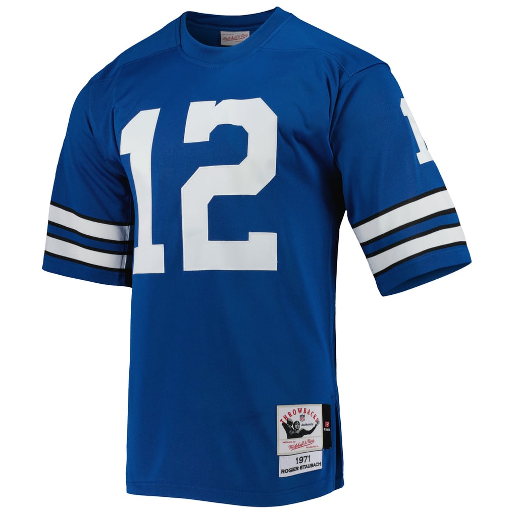 Men's Dallas Cowboys 1971 Roger Staubach Mitchell & Ness Royal Authentic Throwback Retired Player Jersey - Image 3