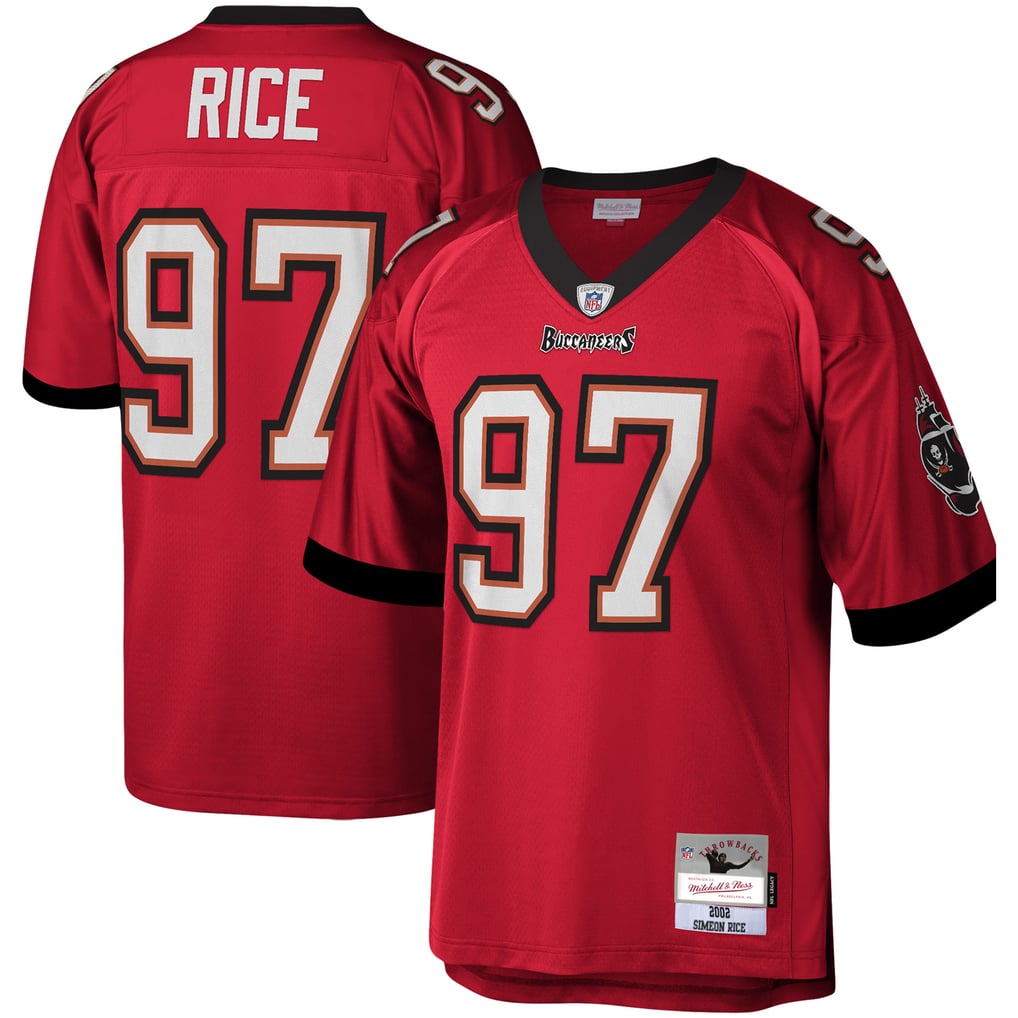 Men's Tampa Bay Buccaneers Simeon Rice Mitchell & Ness Red Legacy Replica Jersey - Image 2