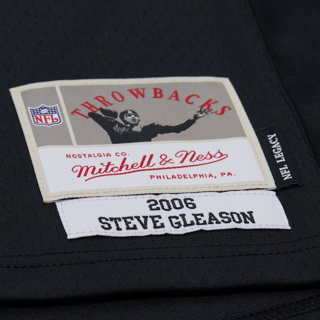 Men's New Orleans Saints Steve Gleason Mitchell & Ness Black Legacy Replica Jersey - Image 5