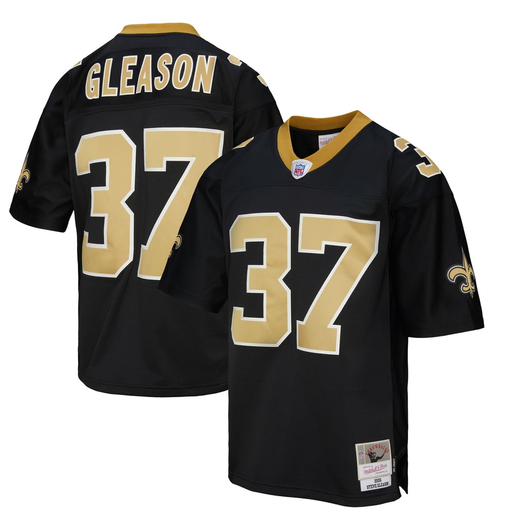 Men's New Orleans Saints Steve Gleason Mitchell & Ness Black Legacy Replica Jersey - Image 1