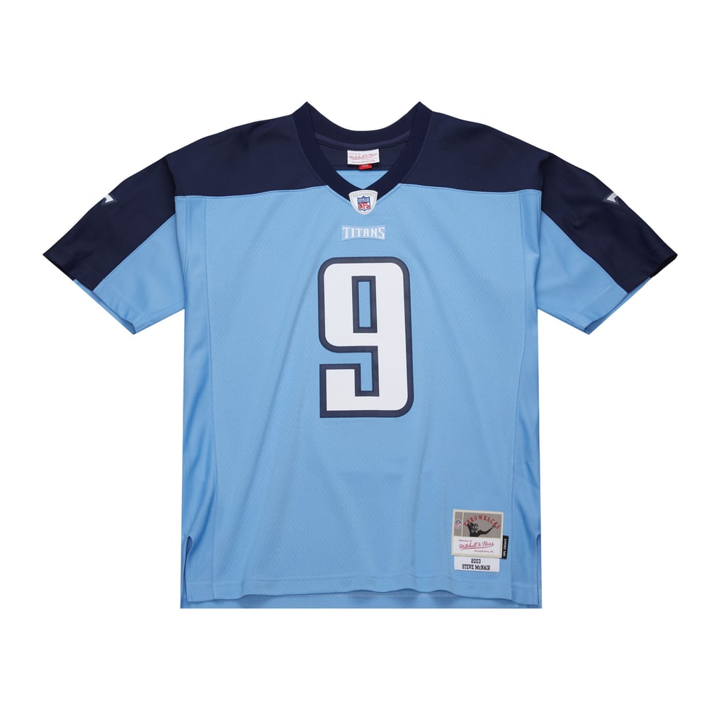 Men's Tennessee Titans Steve McNair Mitchell & Ness Light Blue 2003 Legacy Replica Jersey - Image 1