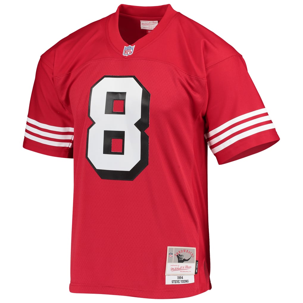 Men's San Francisco 49ers Steve Young Mitchell & Ness Scarlet Legacy Replica Jersey - Image 3