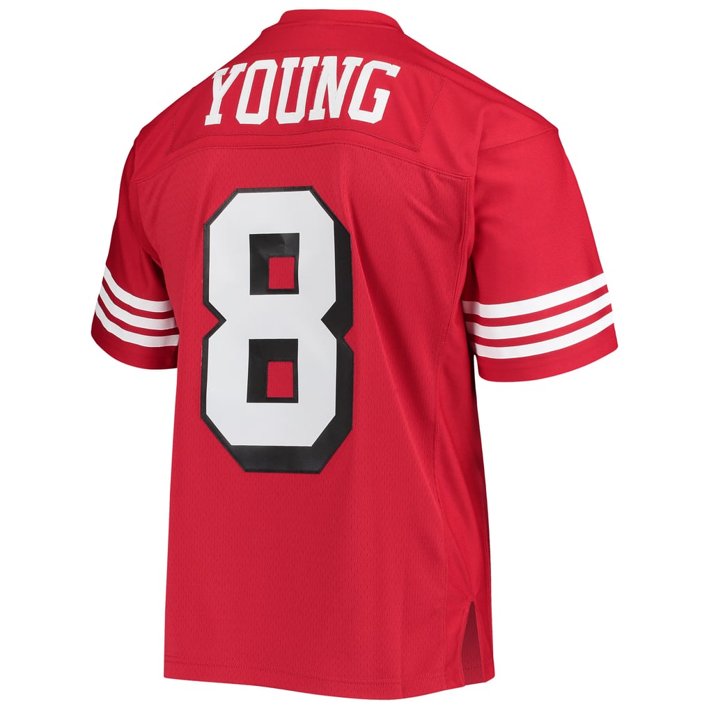 Men's San Francisco 49ers Steve Young Mitchell & Ness Scarlet Legacy Replica Jersey - Image 4