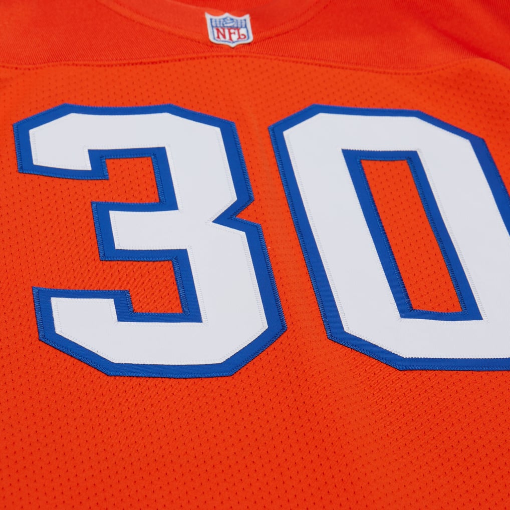 Men's Denver Broncos Terrell Davis Mitchell & Ness Orange 1995 Authentic Throwback Retired Player Jersey - Image 5