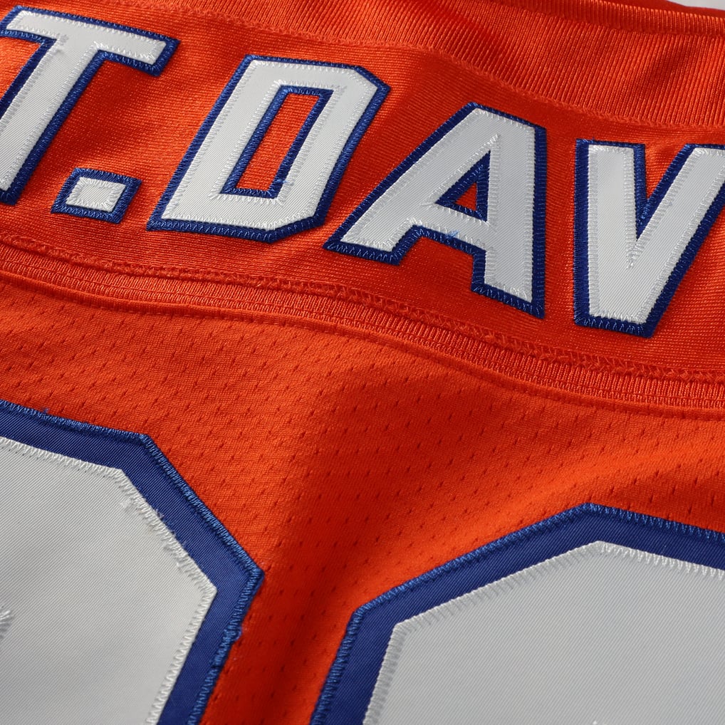 Men's Denver Broncos Terrell Davis Mitchell & Ness Orange 1995 Authentic Throwback Retired Player Jersey - Image 7