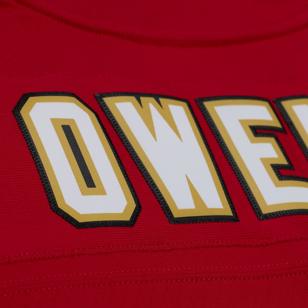 Men's San Francisco 49ers Terrell Owens Mitchell & Ness Red 1996 Legacy Replica Player Jersey - Image 6