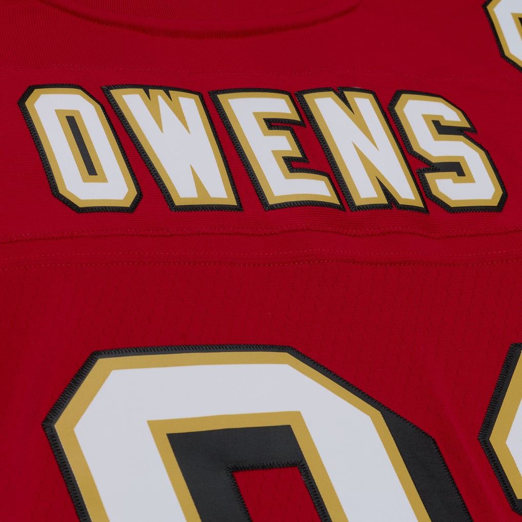 Men's San Francisco 49ers Terrell Owens Mitchell & Ness Red 1996 Legacy Replica Player Jersey - Image 7