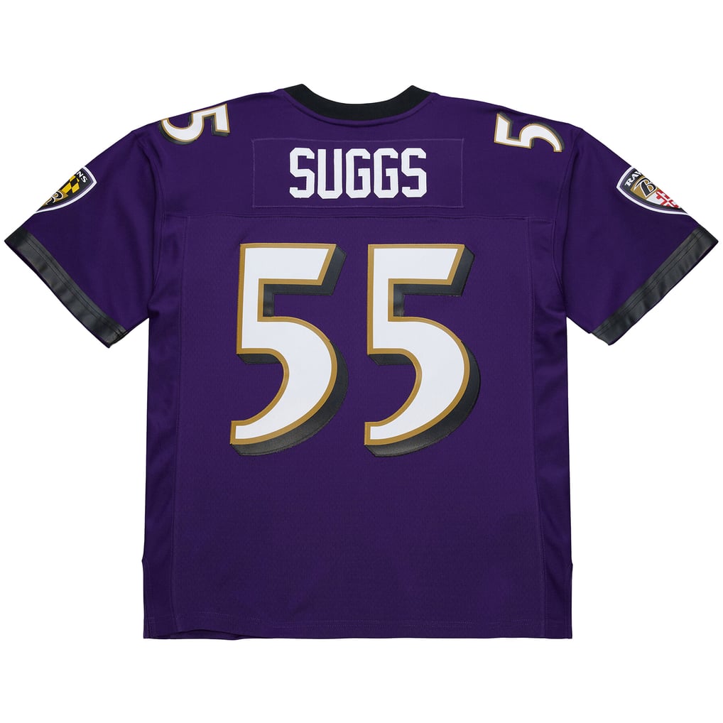 Men's Baltimore Ravens Terrell Suggs Mitchell & Ness Purple 2003 Legacy Replica Jersey