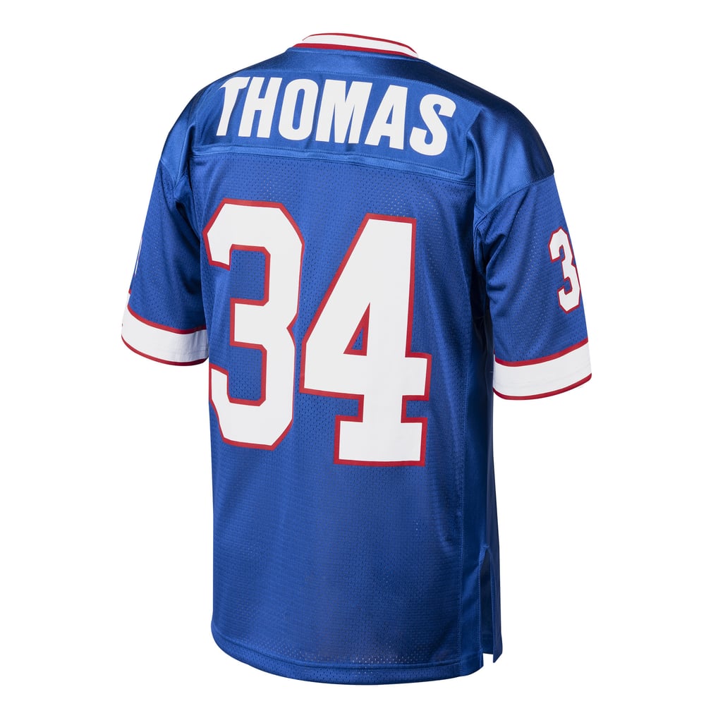 Men's Buffalo Bills 1985 Thurman Thomas Mitchell & Ness Royal Authentic Throwback Retired Player Jersey - Image 4