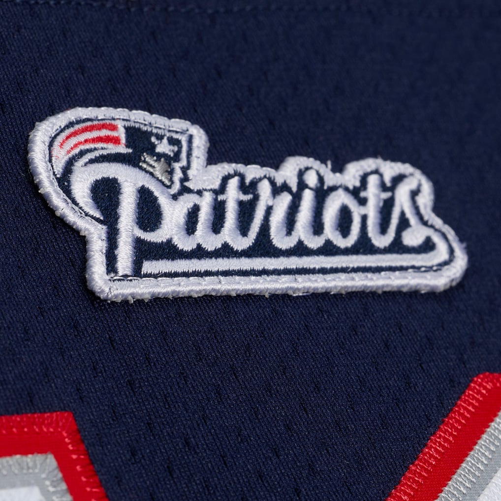 Men's New England Patriots Tom Brady Mitchell & Ness Navy Super Bowl XXXVI Authentic Throwback Jersey - Image 6