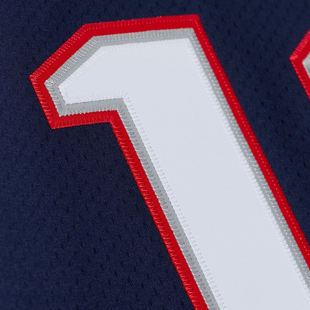 Men's New England Patriots Tom Brady Mitchell & Ness Navy Super Bowl XXXVI Authentic Throwback Jersey - Image 10
