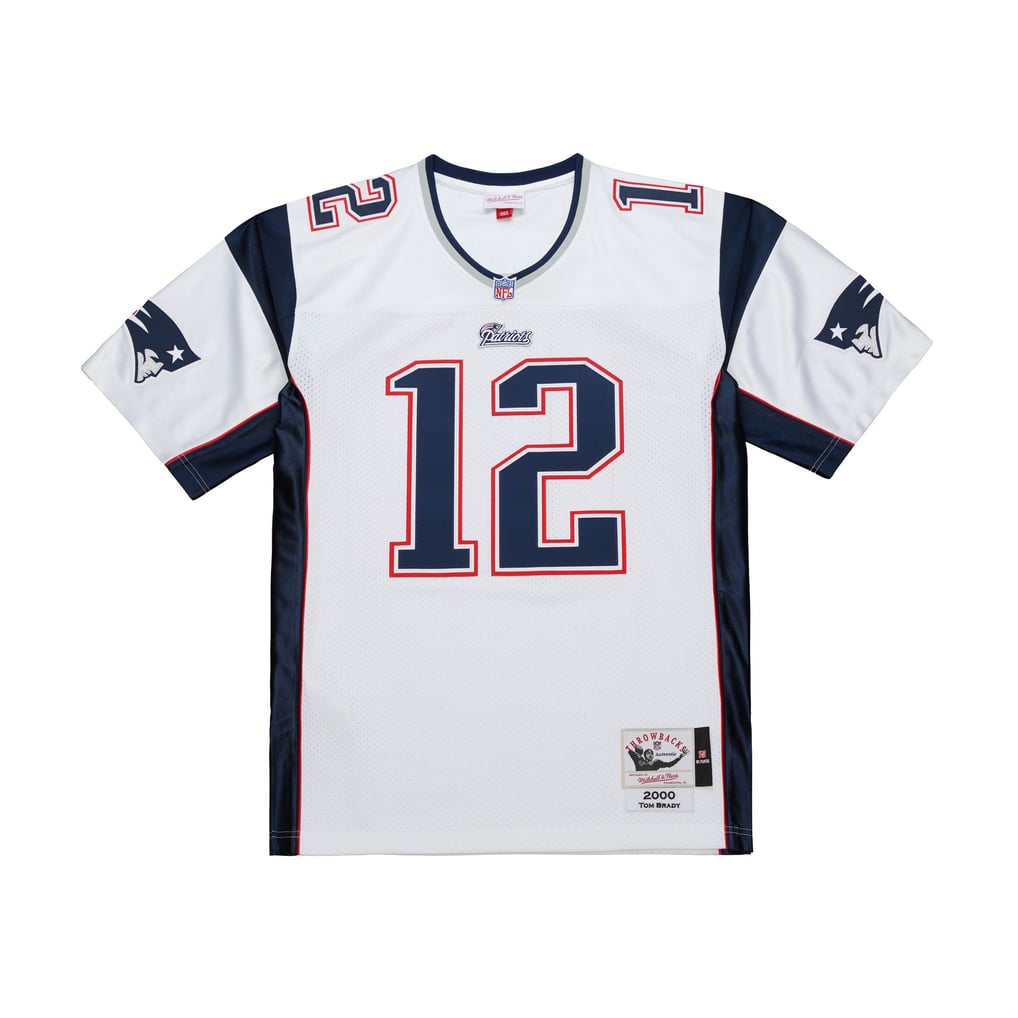 Men's New England Patriots Tom Brady Mitchell & Ness White 2000 Authentic Jersey - Image 3