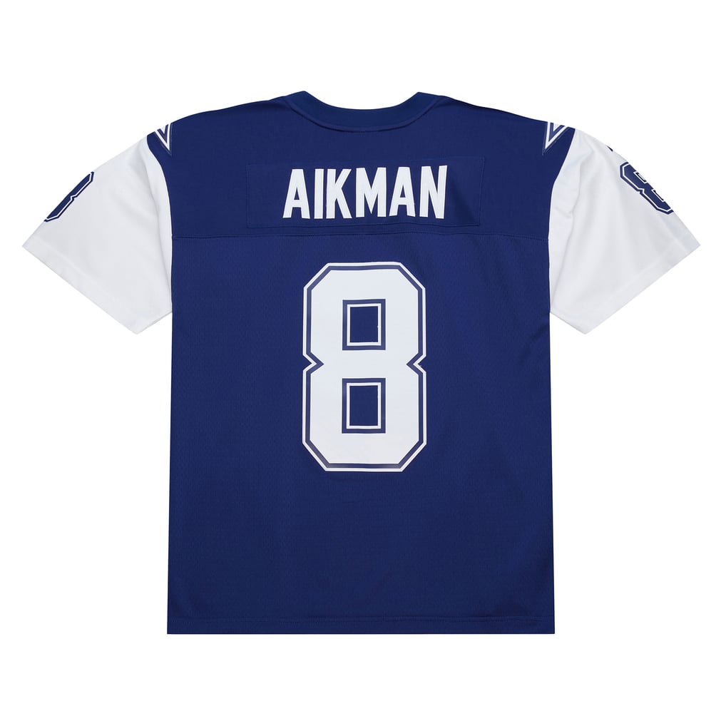 Men's Dallas Cowboys Troy Aikman Mitchell & Ness Navy 1995 Legacy Replica Jersey - Image 4
