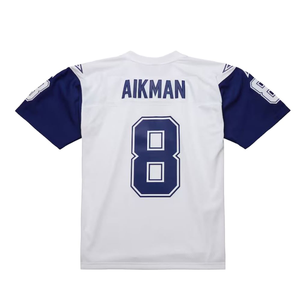 Men's Dallas Cowboys Troy Aikman Mitchell & Ness White 1994 Alternate Legacy Replica Jersey - Image 3