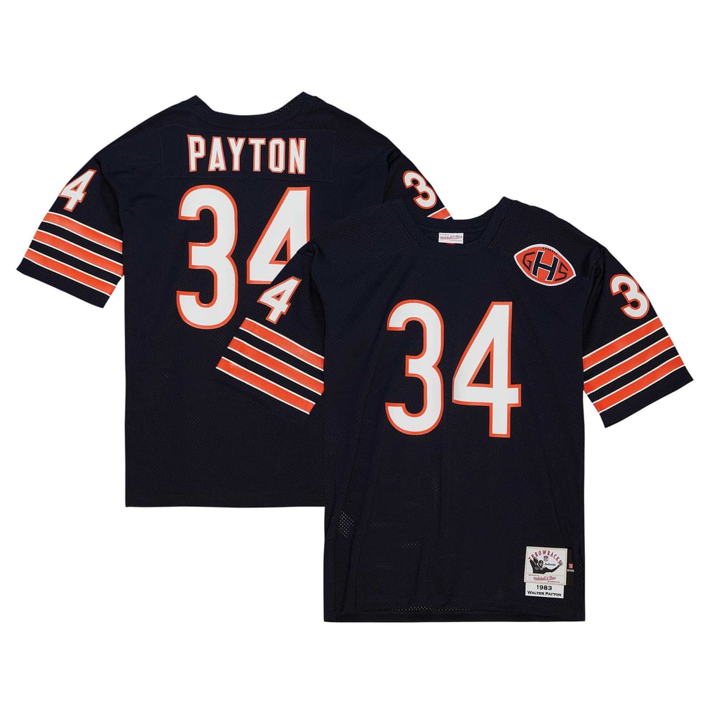 Men's Chicago Bears 1983 Walter Payton Mitchell & Ness Navy Authentic Throwback Retired Player Jersey - Image 1