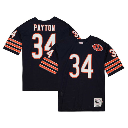 Men's Chicago Bears 1983 Walter Payton Mitchell & Ness Navy Authentic Throwback Retired Player Jersey - Image 1