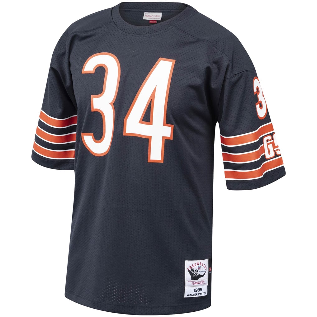 Men's Chicago Bears 1985 Walter Payton Mitchell & Ness Navy Authentic Throwback Retired Player Jersey - Image 3