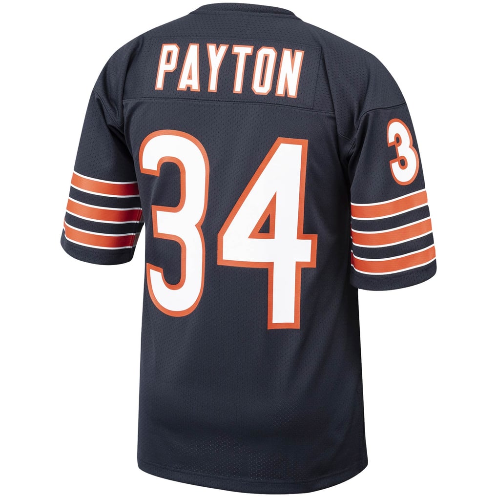 Men's Chicago Bears 1985 Walter Payton Mitchell & Ness Navy Authentic Throwback Retired Player Jersey - Image 4
