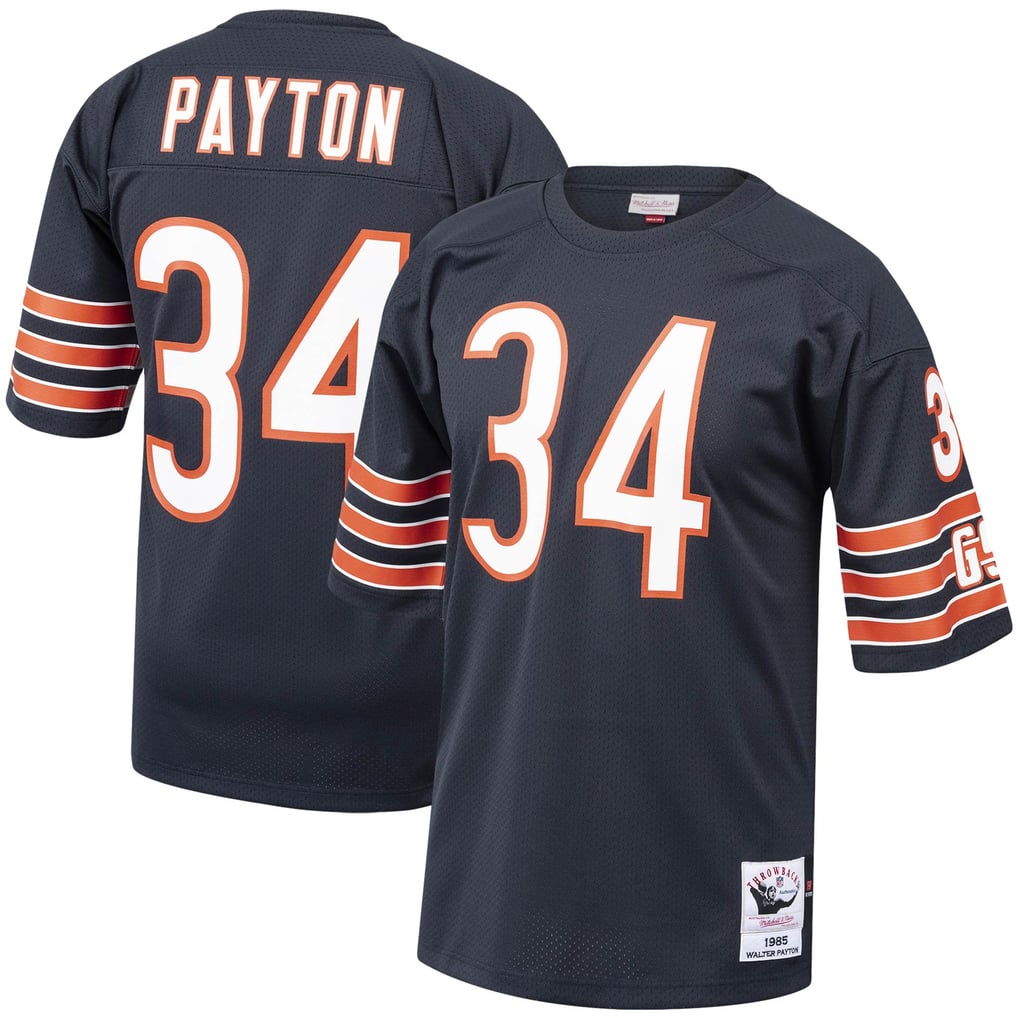 Men's Chicago Bears 1985 Walter Payton Mitchell & Ness Navy Authentic Throwback Retired Player Jersey - Image 1