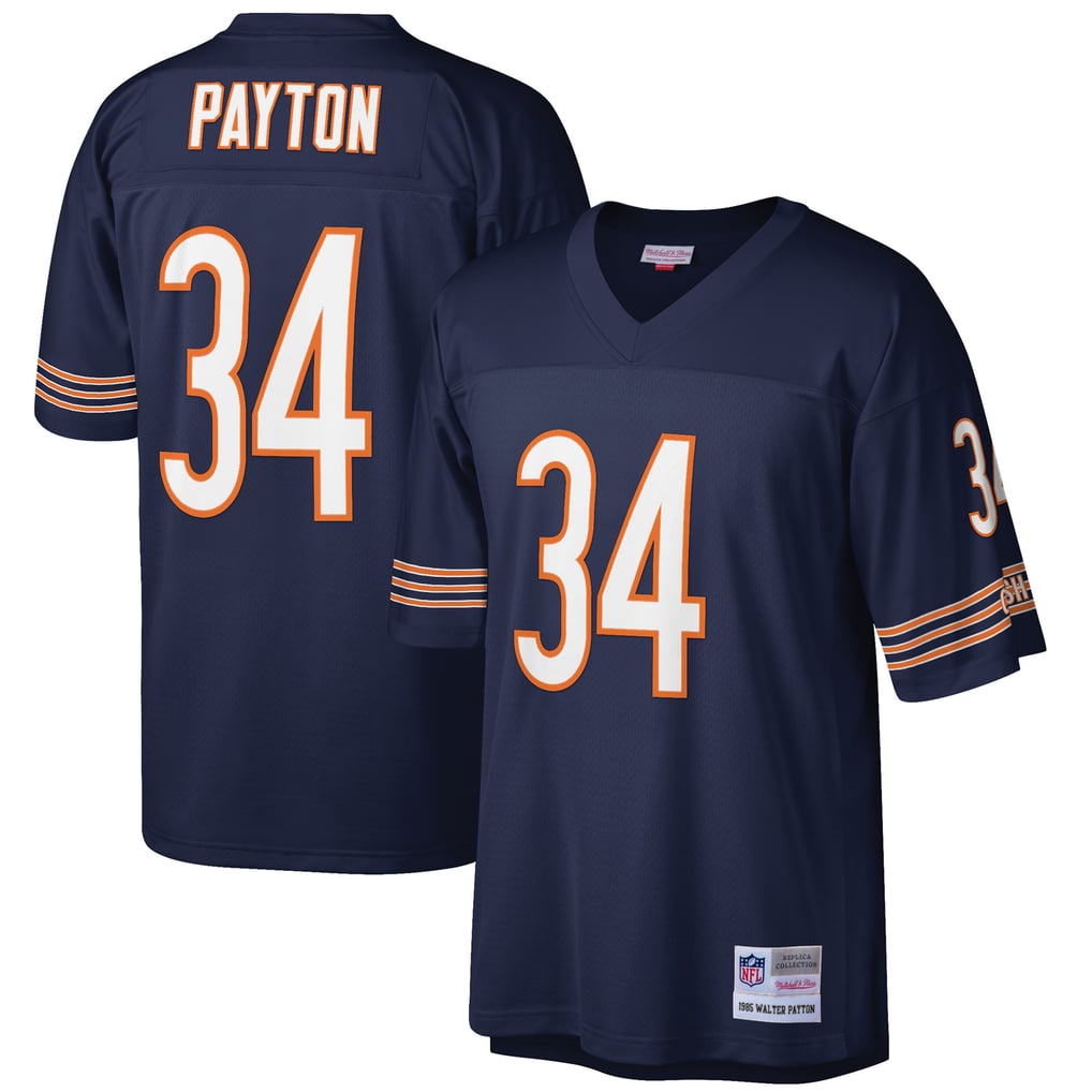 Men's Chicago Bears Walter Payton Mitchell & Ness Navy Big & Tall 1985 Retired Player Replica Jersey - Image 2