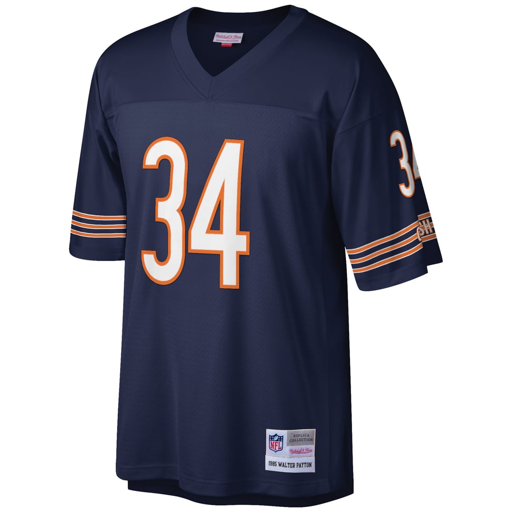 Men's Chicago Bears Walter Payton Mitchell & Ness Navy Big & Tall 1985 Retired Player Replica Jersey - Image 3
