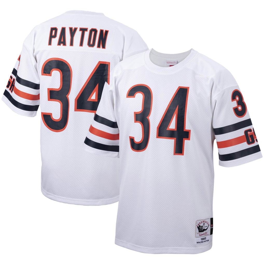 Men's Chicago Bears 1985 Walter Payton Mitchell & Ness White Authentic Throwback Retired Player Jersey - Image 2