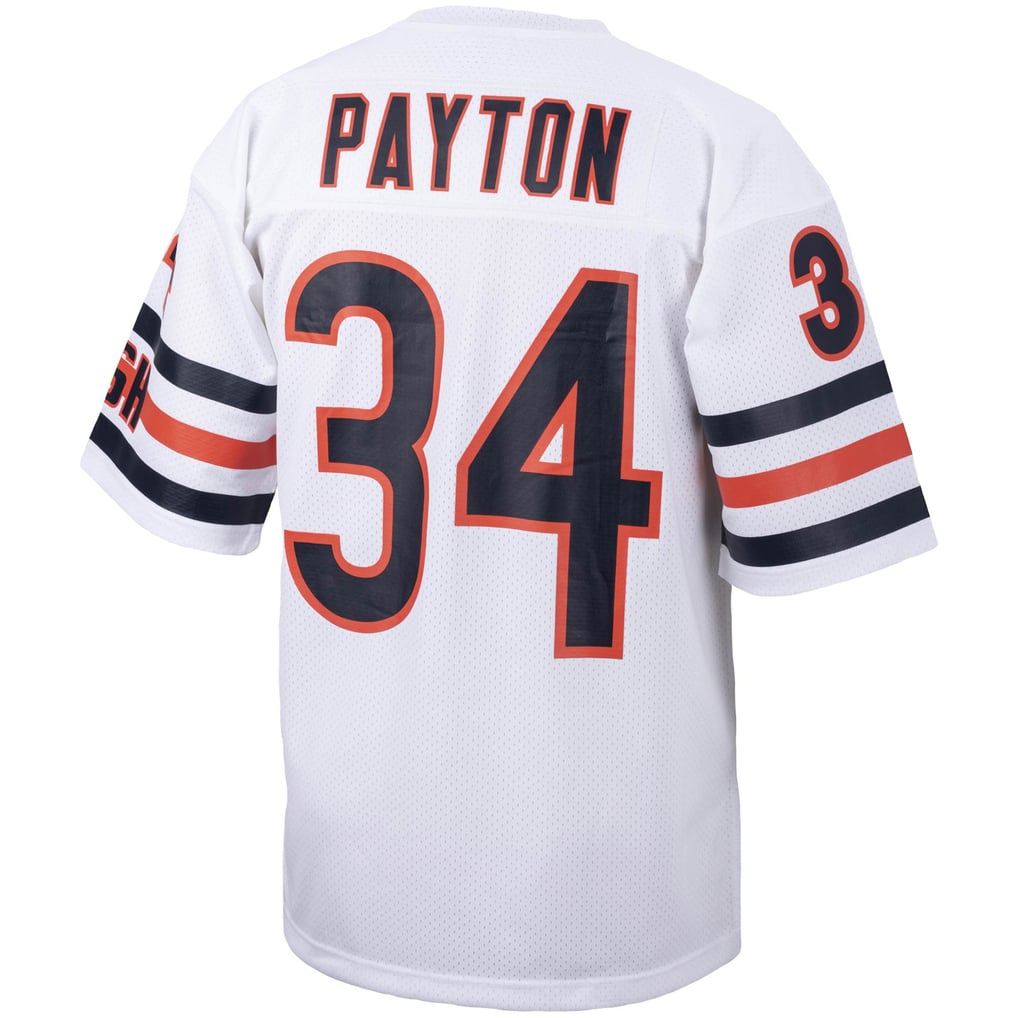 Men's Chicago Bears 1985 Walter Payton Mitchell & Ness White Authentic Throwback Retired Player Jersey - Image 4
