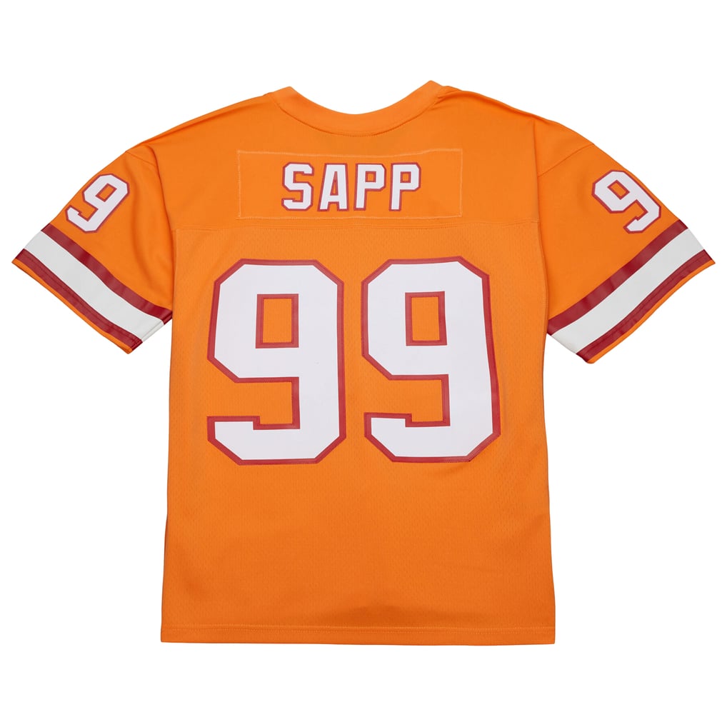Men's Tampa Bay Buccaneers Warren Sapp Mitchell & Ness Orange 1995 Legacy Replica Jersey - Image 4