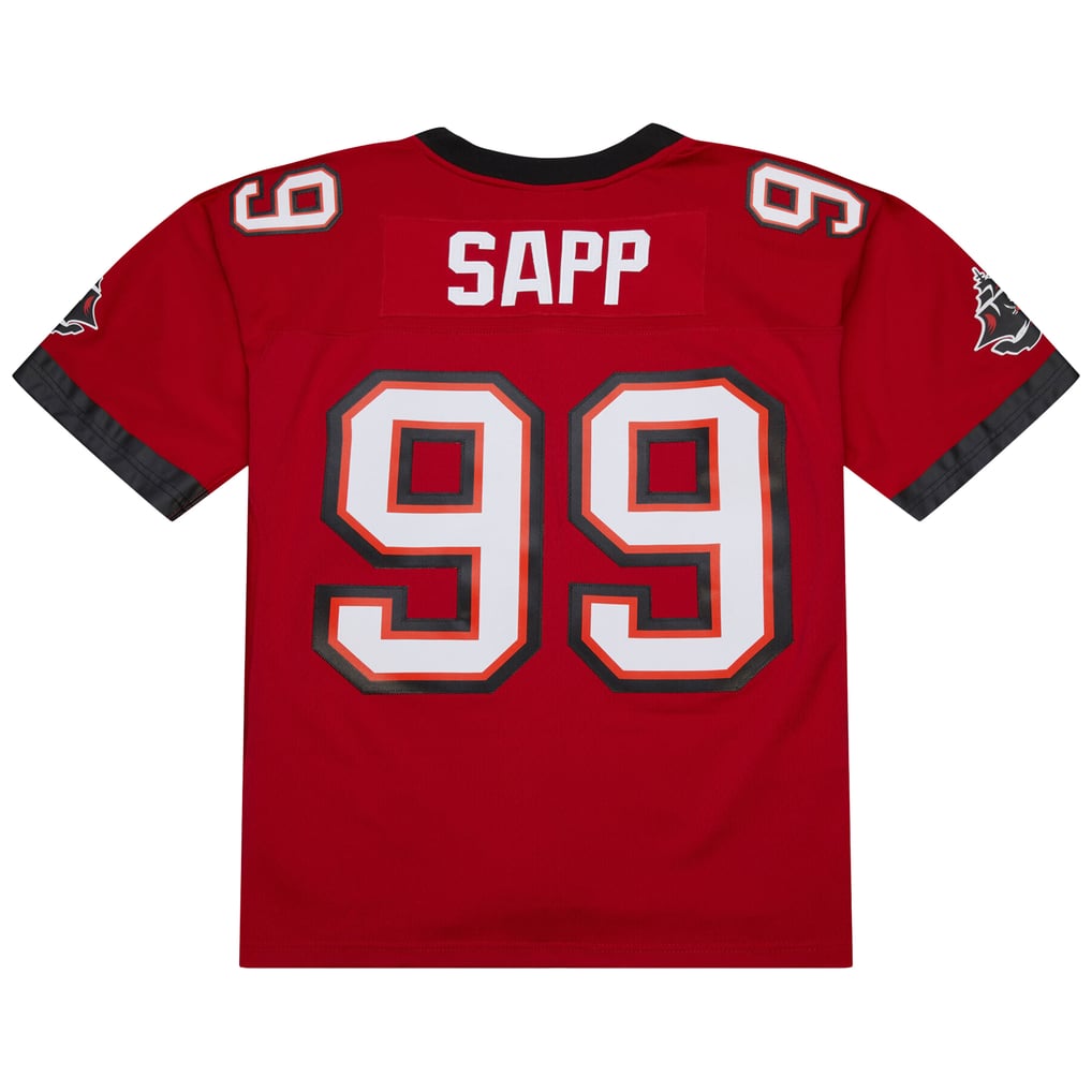 Men's Tampa Bay Buccaneers Warren Sapp Mitchell & Ness Red 2002 Legacy Replica Jersey - Image 4