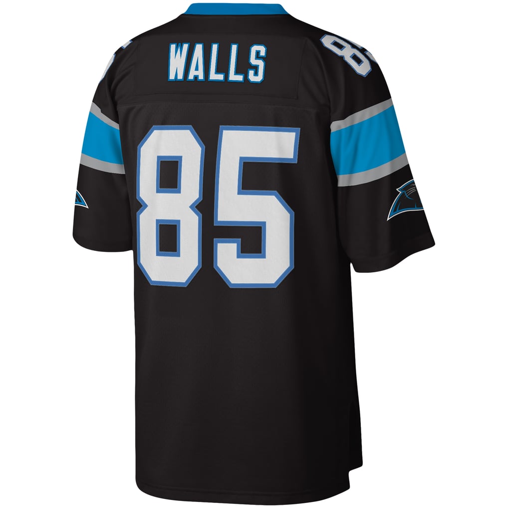 Men's Carolina Panthers Wesley Walls Mitchell & Ness Black Legacy Replica Jersey - Image 4