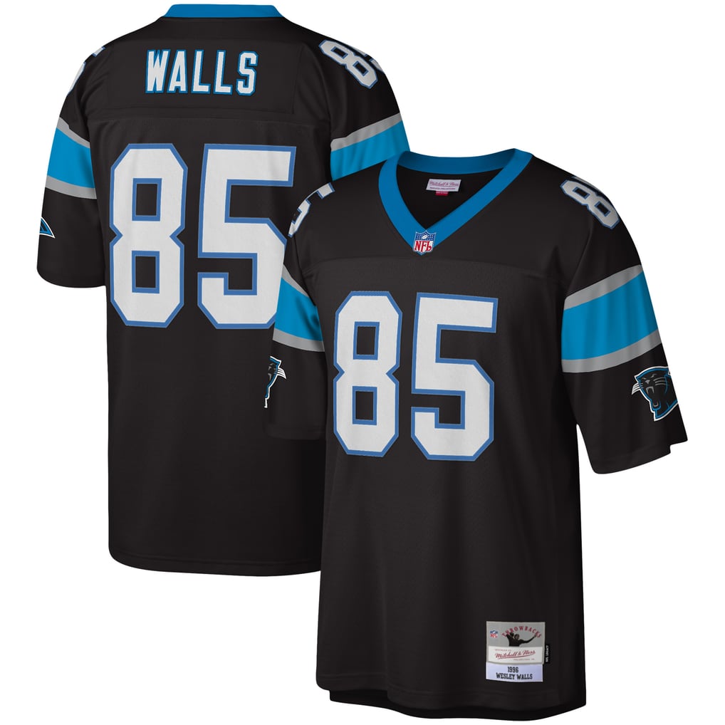 Men's Carolina Panthers Wesley Walls Mitchell & Ness Black Legacy Replica Jersey - Image 1