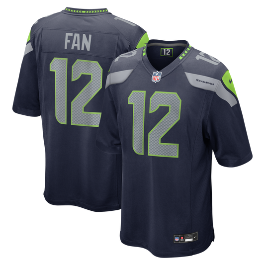 Men's Seattle Seahawks 12s Nike  College Navy Team Game Jersey - Image 1