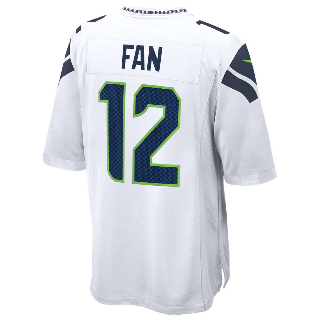 Men's Seattle Seahawks 12s Nike White Game Jersey - Image 4
