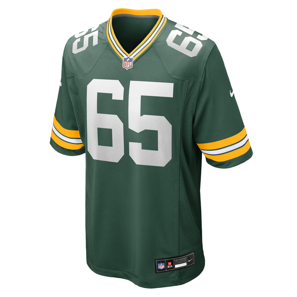 Men's Green Bay Packers Aaron Banks Nike  Green Team Game Jersey - Image 3