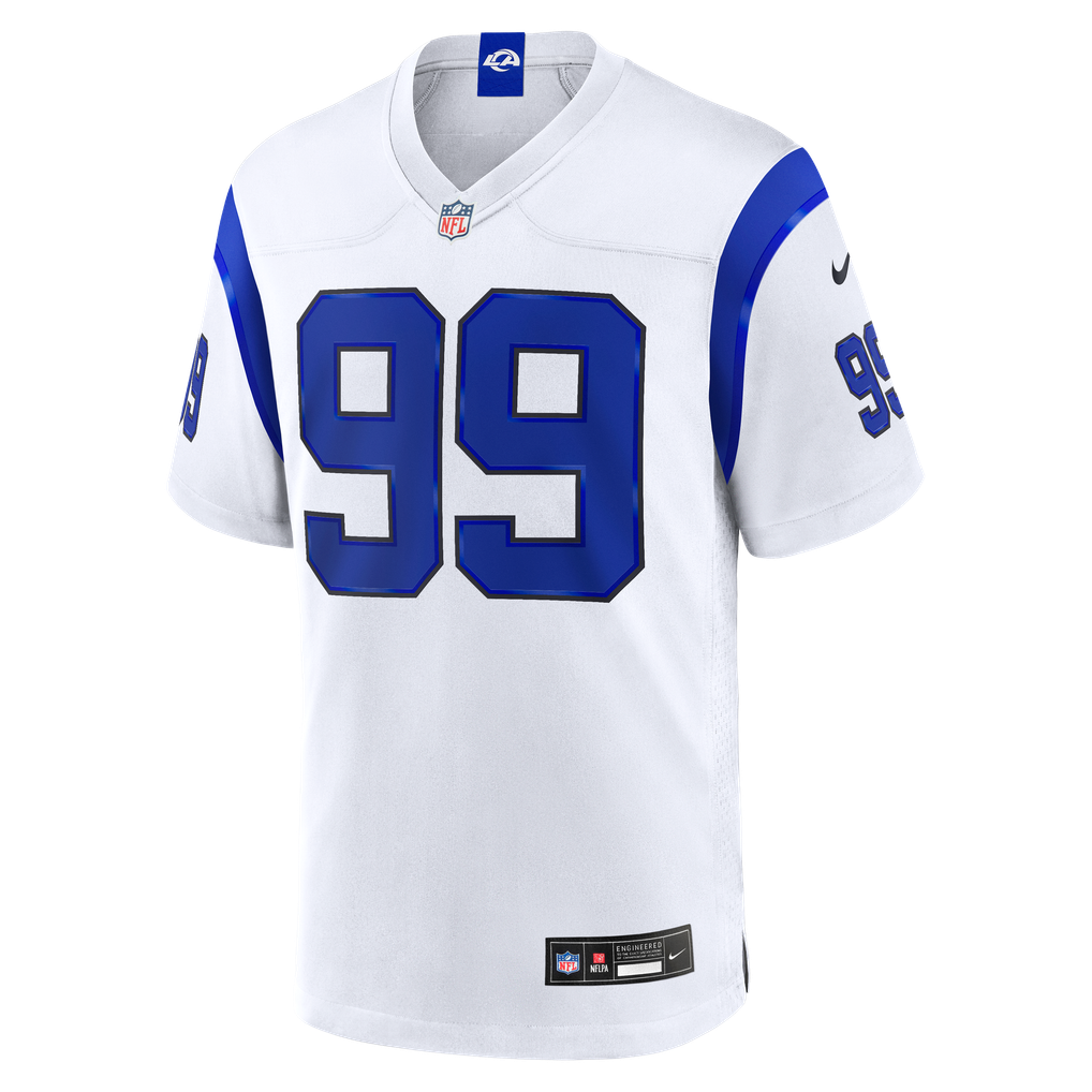 Men's Los Angeles Rams Aaron Donald Nike Fearsome White Game Jersey - Image 3