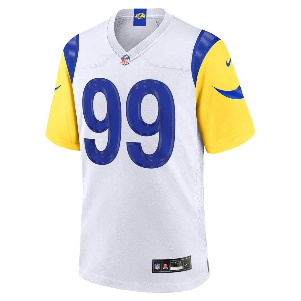 Men's Los Angeles Rams Aaron Donald Nike White Game Jersey - Image 3