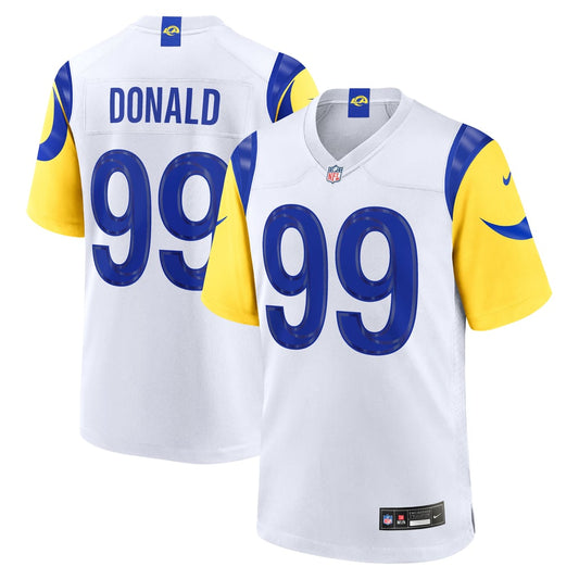 Men's Los Angeles Rams Aaron Donald Nike White Game Jersey - Image 1